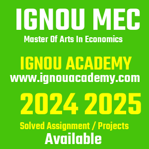 IGNOU MEC SOLVED ASSIGNMENT 2024 2025